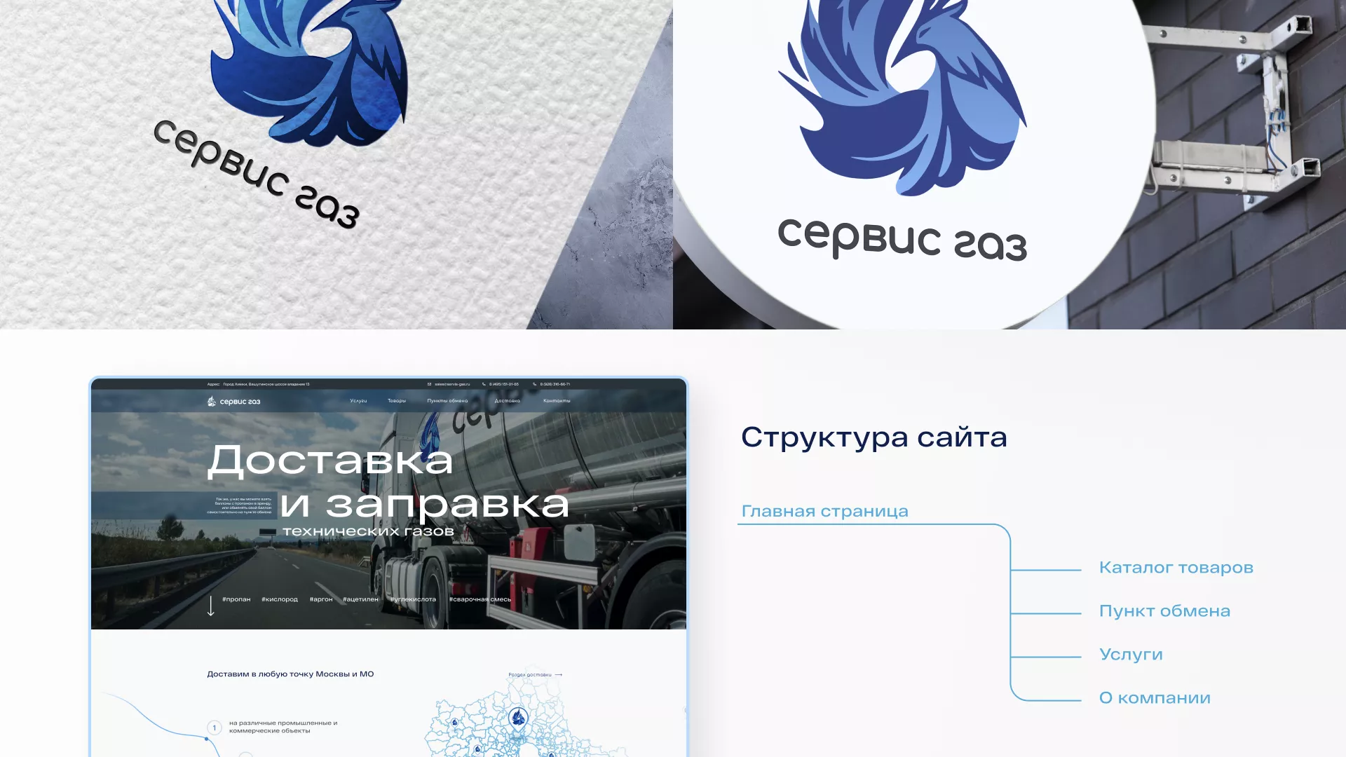 Создание сайта компании «Сервис газ» в Белинском